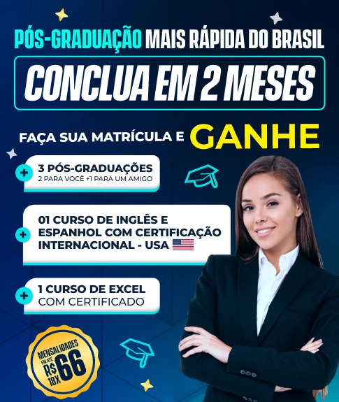 A Maior Campanha Educacional do Brasil - Faça 01 PÓS-GRADUAÇÃO E GANHE +2 Cursos de Pós Grátis + 7 Cursos de Extensão